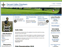 Tablet Screenshot of derwentvalleyorienteers.org.uk